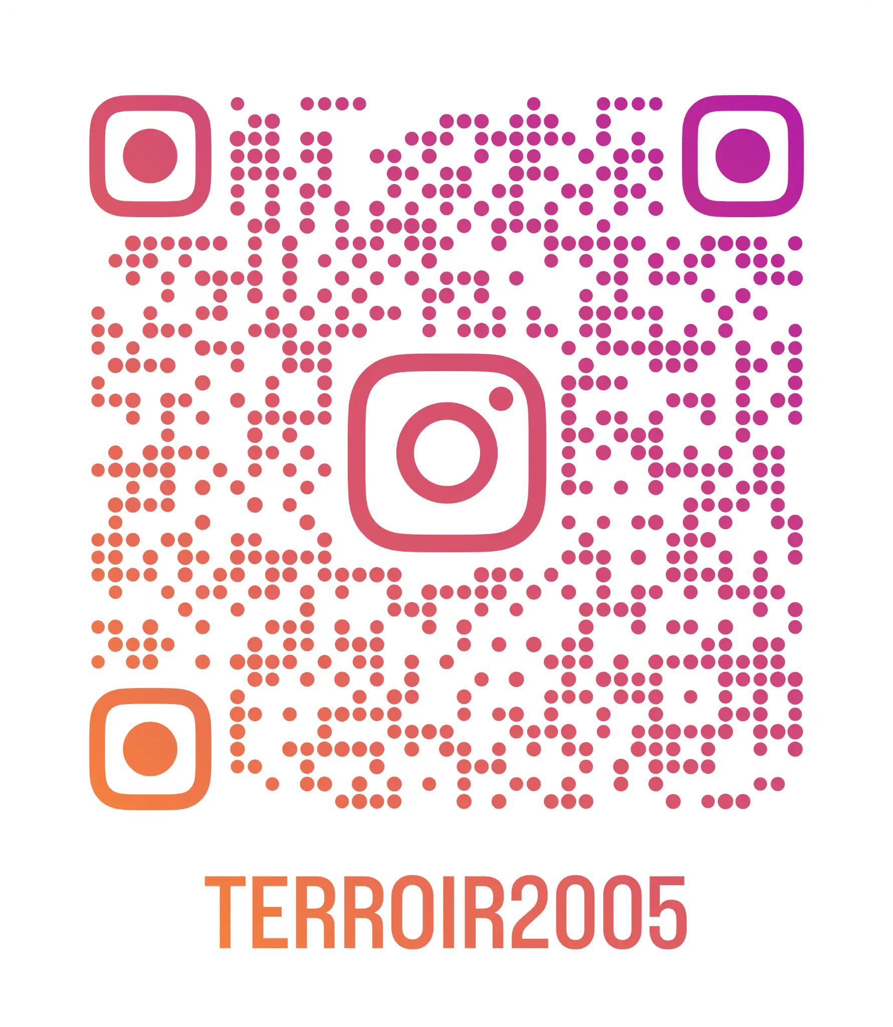 Scan to follow @terroir2005 on Instagram